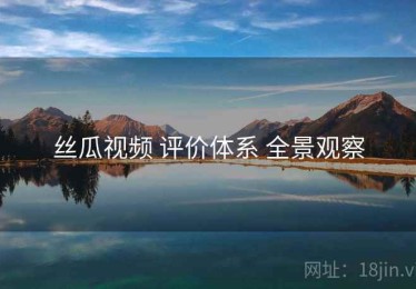 丝瓜视频 评价体系 全景观察