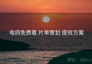 电鸽免费看 片单策划 提效方案