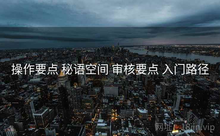 操作要点 秘语空间 审核要点 入门路径